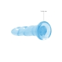 DILDO NON-REALISTIC CRYSTAL CLEAR 7 /17 CM AZUL REALROCK