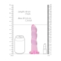 REALROCK CRYSTAL CLEAR NON-REALISTIC DILDO WITH SUCTION CUP 7 /17 CM PINK 