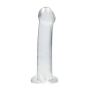 REALROCK NON-REALISTIC DILDO WITH SUCTION CUP 7 / 17 CM TRANSPARENT 