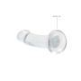 REALROCK NON-REALISTIC DILDO WITH SUCTION CUP 7 / 17 CM TRANSPARENT 