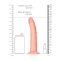 DILDO SLIM REALISTIC 8 /20.5 CM FLESH REALROCK