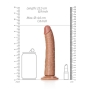 DILDO SLIM REALISTIC 8 /20.5 CM REALROCK