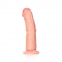 DILDO CURVED REALISTIC 6 /15.5 CM FLESH REALROCK
