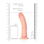 REALROCK CURVED REALISTIC DILDO WITH SUCTION CUP 8 /20.5 CM FLESH