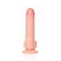 GODE RÉALISTE AVEC TESTICULES CURVED 6 /15.5 CM FLESH REALROCK