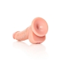 GODE RÉALISTE AVEC TESTICULES CURVED 6 /15.5 CM FLESH REALROCK