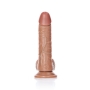DILDO REALISTA COM TESTÍCULOS CURVED 6 /15.5 CM REALROCK