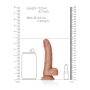 REALROCK CURVED REALISTIC DILDO WITH BALLS AND SUCTION CUP 6 /15.5 CM 