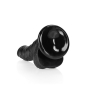 DILDO REALISTA CON TESTICULOS CURVED 7 /18CM NEGRO REALROCK