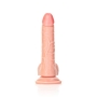GODE RÉALISTE AVEC TESTICULES CURVED 7 /18CM FLESH REALROCK