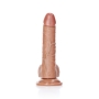 REALROCK CURVED REALISTIC DILDO WITH BALLS AND SUCTION CUP 7 /18CM 