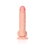 GODE RÉALISTE AVEC TESTICULES CURVED 8 /20.5 CM FLESH REALROCK