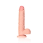 DILDO REALISTA COM TESTÍCULOS STRAIGHT 9 /23 CM FLESH REALROCK