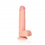 REALROCK STRAIGHT REALISTIC DILDO WITH BALLS AND SUCTION CUP 9 /23 CM FLESH