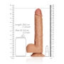 DILDO REALISTA CON TESTICULOS STRAIGHT 10 /25.5 CM REALROCK