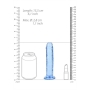 GODE STRAIGHT REALISTIC CRYSTAL CLEAR 6 /14.5 CM BLEU REALROCK