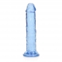 GODE STRAIGHT REALISTIC CRYSTAL CLEAR 6 /14.5 CM BLEU REALROCK