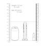DILDO STRAIGHT REALISTIC CRYSTAL CLEAR 6 /14.5 CM TRANSPARENTE REALROCK