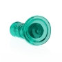DILDO STRAIGHT REALISTIC CRYSTAL CLEAR 6 /14.5 CM VERDE REALROCK