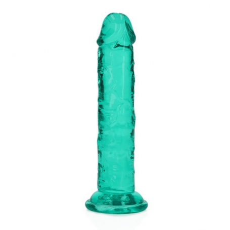 REALROCK STRAIGHT REALISTIC DILDO WITH SUCTION CUP 6 /14.5 GREEN