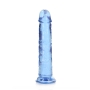 REALROCK STRAIGHT REALISTIC DILDO WITH SUCTION CUP 7 /18 CM BLUE