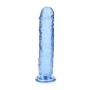 REALROCK STRAIGHT REALISTIC DILDO WITH SUCTION CUP 7 /18 CM BLUE