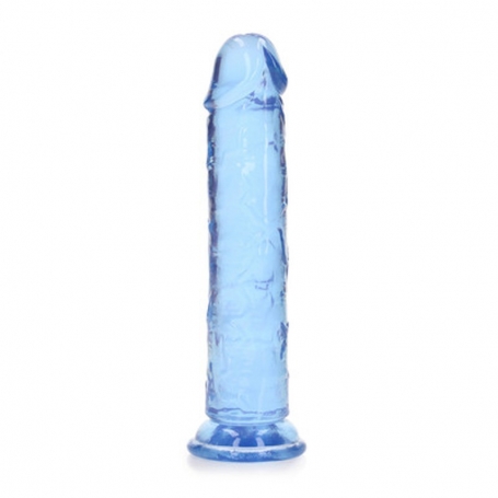 REALROCK STRAIGHT REALISTIC DILDO WITH SUCTION CUP 7 /18 CM BLUE