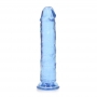 REALROCK STRAIGHT REALISTIC DILDO WITH SUCTION CUP 7 /18 CM BLUE
