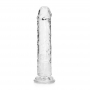 GODE STRAIGHT REALISTIC CRYSTAL CLEAR 7 /18 CM TRANSPARENT REALROCK