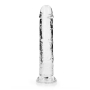 REALROCK STRAIGHT REALISTIC DILDO WITH SUCTION CUP 9 /23 CM TRANSPARENT
