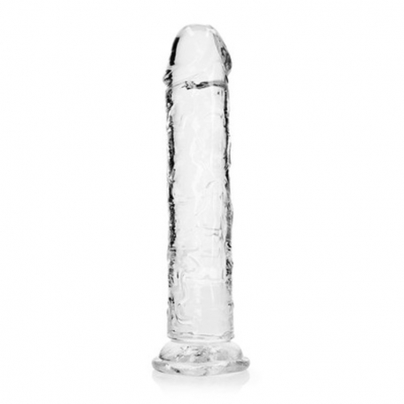 REALROCK STRAIGHT REALISTIC DILDO WITH SUCTION CUP 9 /23 CM TRANSPARENT
