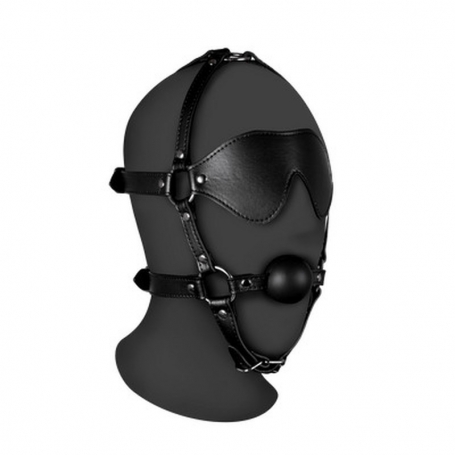 MASQUE AVEC BANDEAU ET BÂILLON EXTREME OUCH!