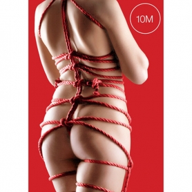CORDA JAPANESE SOFT SILK 32.8 FT /10 M VERMELHA OUCH!