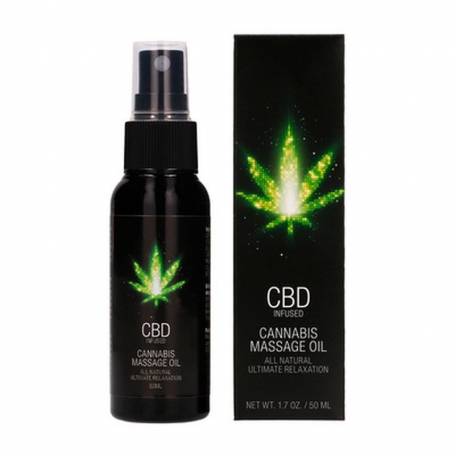 PHARMQUESTS CBD CANNABIS MASSAGE OIL 2 FL OZ 50 ML