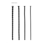 OUCH! SILICONE SPIRAL SCREW PLUG SET ADVANCED BLACK