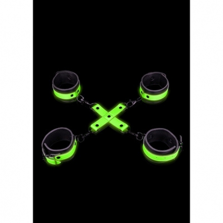 ALGEMAS PARA PULSOS E TORNOZELOS COM HOGTIE GLOW IN THE DARK OUCH!