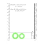 ENSEMBLE DE 2 ANNEAUX POUR PENIS GLOW IN THE DARK OUCH!