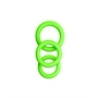 ENSEMBLE DE 3 ANNEAUX DE PÉNIS GLOW IN THE DARK OUCH!