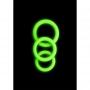 ENSEMBLE DE 3 ANNEAUX DE PÉNIS GLOW IN THE DARK OUCH!