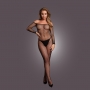 LE DÉSIR BODYSTOCKING OFFSHOULDER NECK BLACK