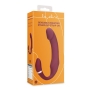 LOVELINE BENDABLE VIBRATING STRAPLESS STRAP-ON MERLOT GRAPE