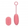 LOVELINE ULTRA SOFT SILICONE EGG VIBRATOR WITH REMOTE CONTROL PINK ARABESQUE