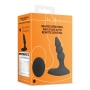 LOVELINE BEADED VIBRATING ANAL PLUG WITH REMOTE CONTROL LICORICE BLACK
