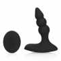 LOVELINE BEADED VIBRATING ANAL PLUG WITH REMOTE CONTROL LICORICE BLACK