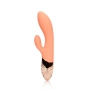 LOVELINE ULTRA SOFT SILICONE RABBIT VIBRATOR CERAMIC PEACH