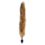 OUCH! FOX TAIL WITH METAL BUTT PLUG BROWN