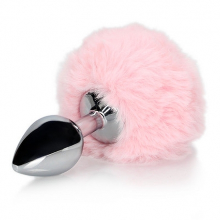 PLUG ANAL AVEC UNE QUEUE DE LAPIN ROSE OUCH!