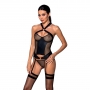 CORSET ET STRING AMANDA NOIR PASSION