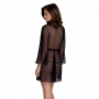 PEIGNOIR ET STRING AMBERLY NOIR PASSION