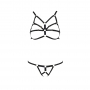 PASSION DEVIL COLLECTION ARMANDA SET 2 PIECE BLACK 